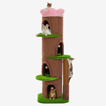 unieke hoge krabpaal design voor katten