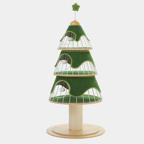 Kerstboom krabpaal