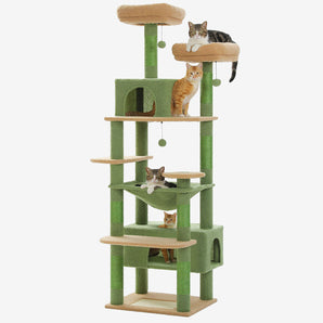 grote krabpaal voor grote katten groen