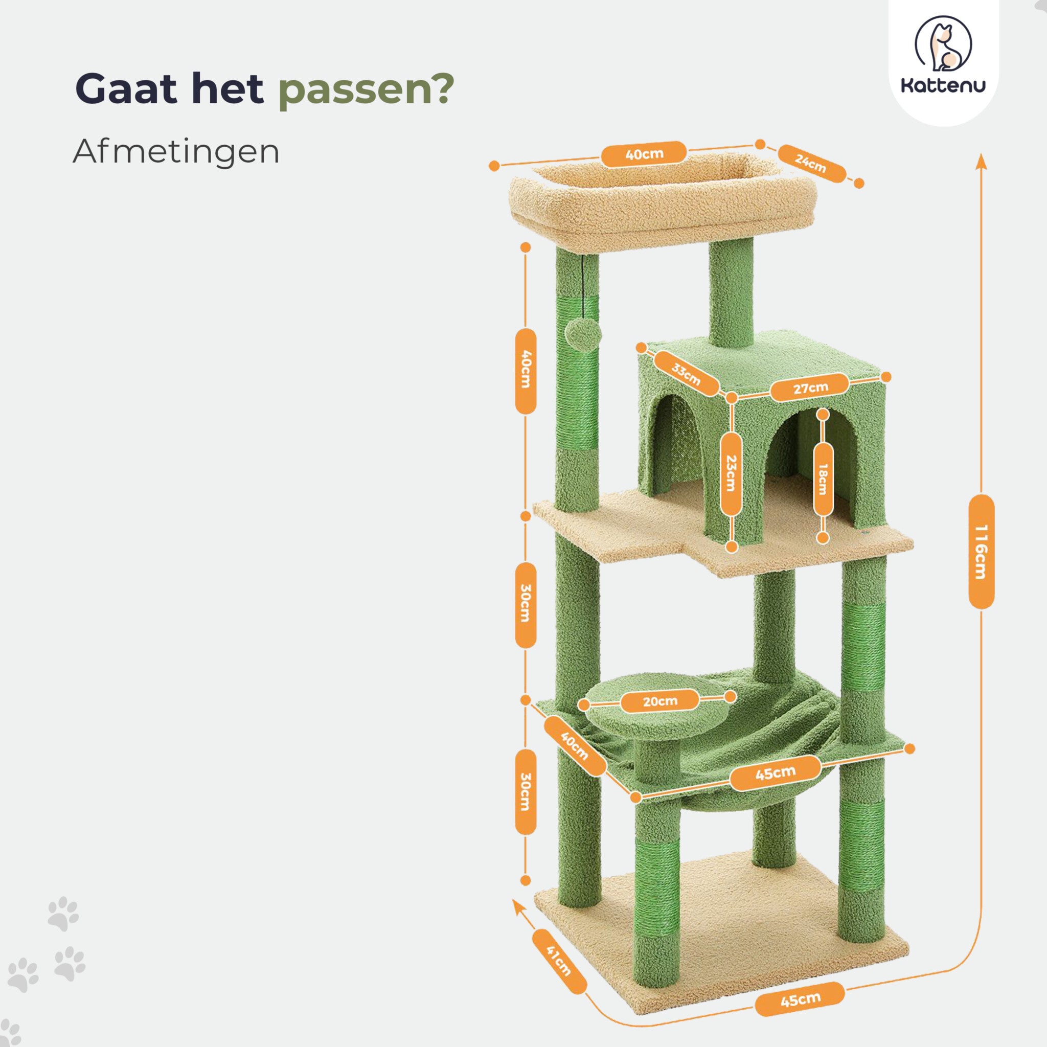 Moderne krabpaal in de vorm van een cactus, hoogte 138 cm, met Moderne krabpaal in de vorm van een cactus, hoogte 138 cm, met